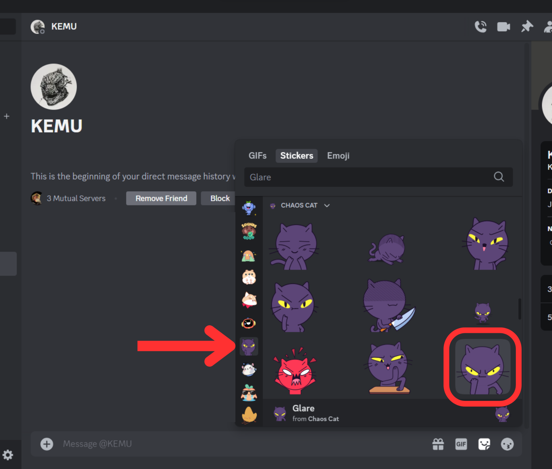discord server stickers pack