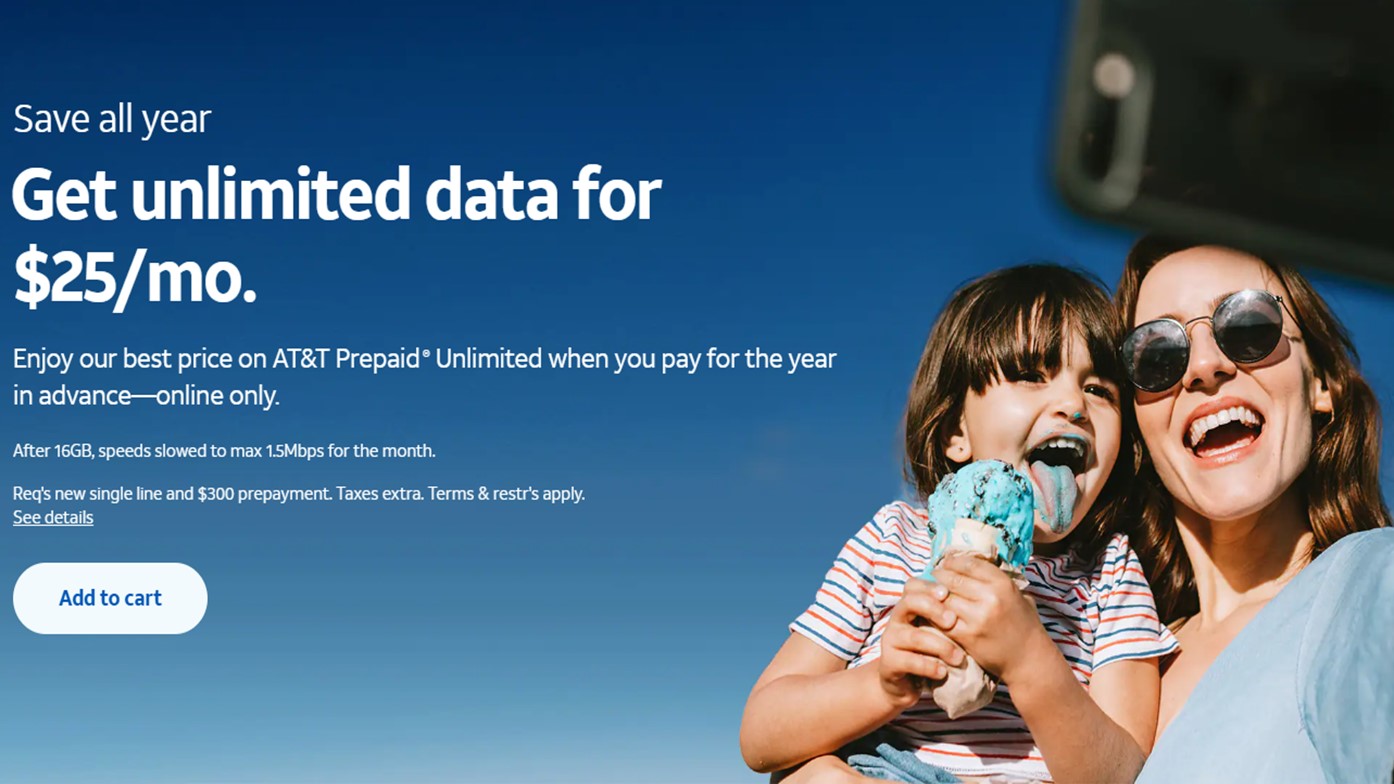 ATT Unlimited 25 Per Month Deal