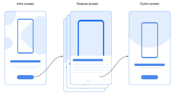 Android Upgrade Invite official screen example