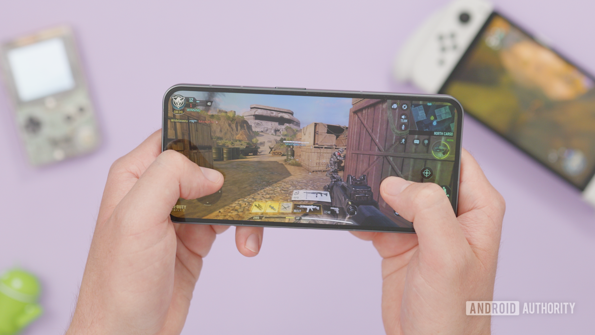 Call of Duty Mobile on Nothing Phone 2 top down