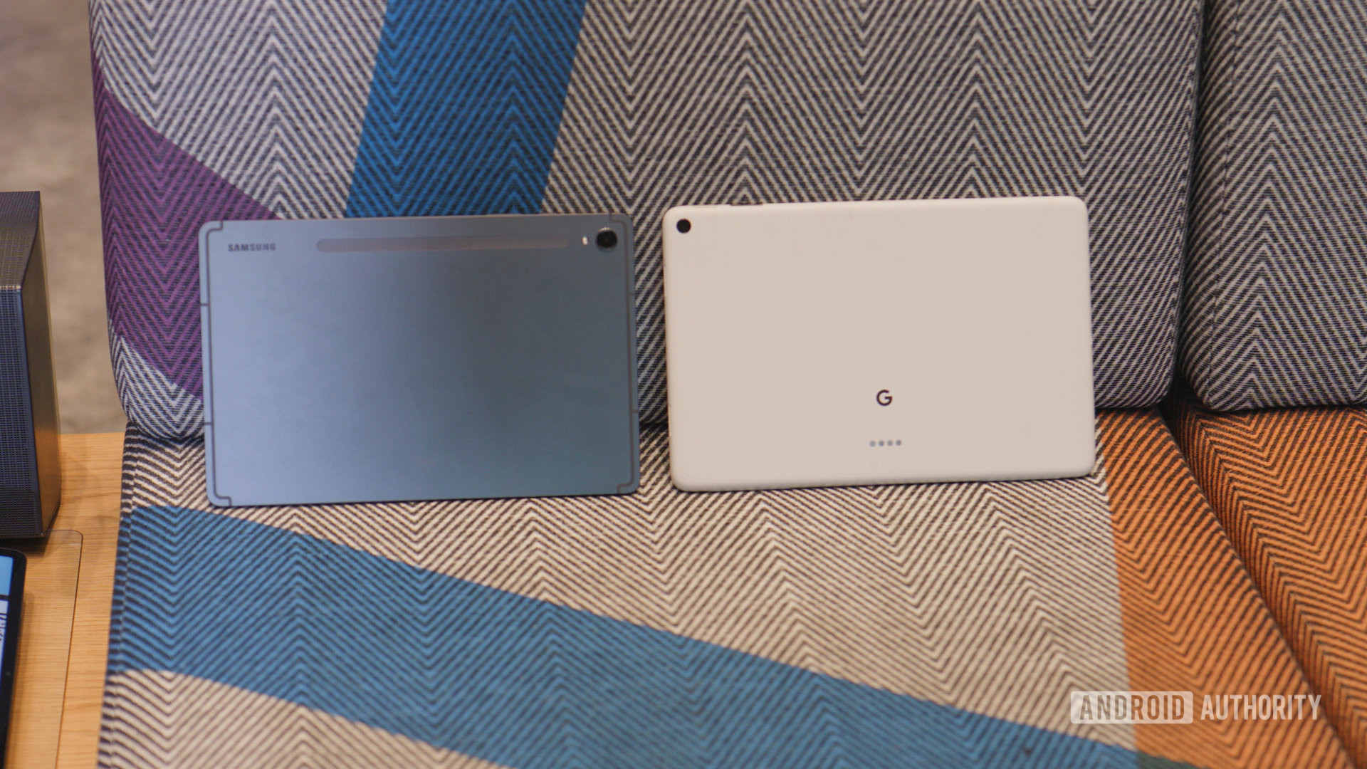 Galaxy Tab S9 and Pixel Tablet rears