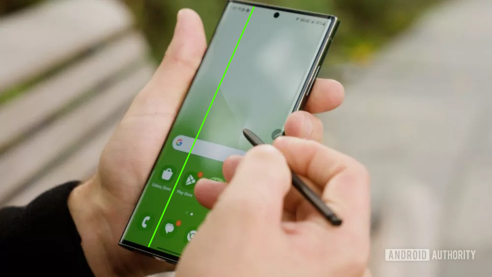 Masalah garis hijau di ponsel Samsung