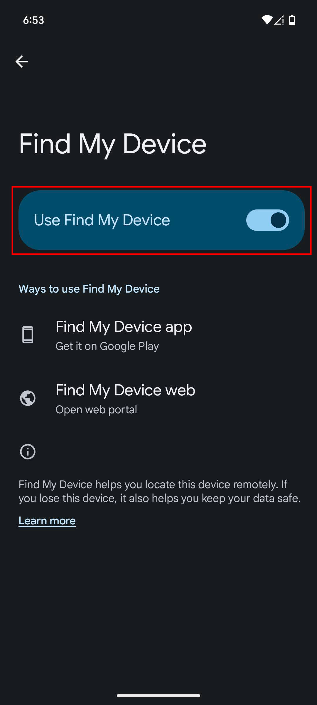 How to activate Find My Device on Android (3)