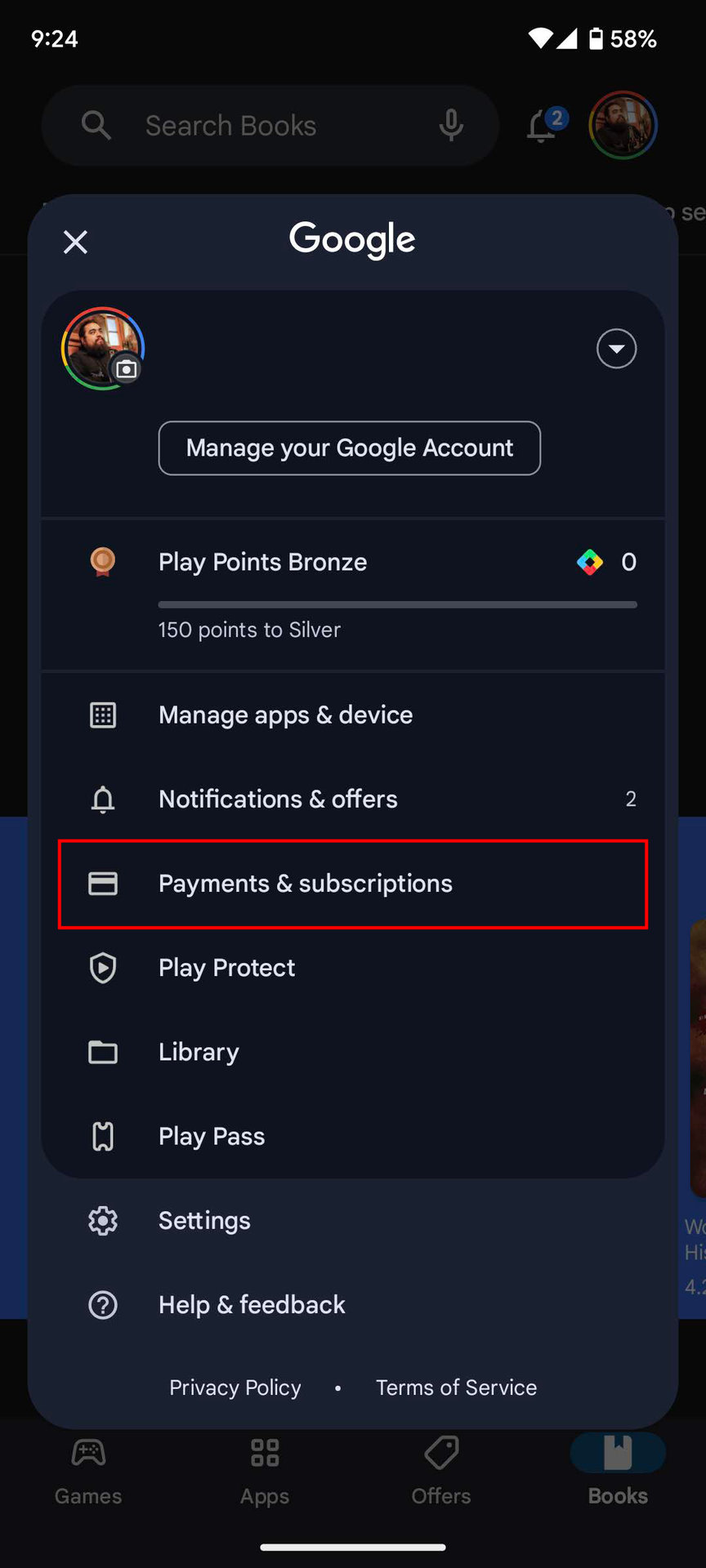How to add a payment method on Google Play Store (2)