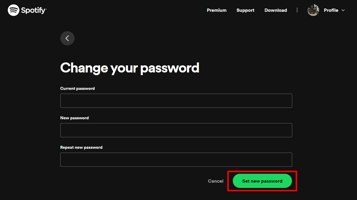 How to change your Spotify password (2)