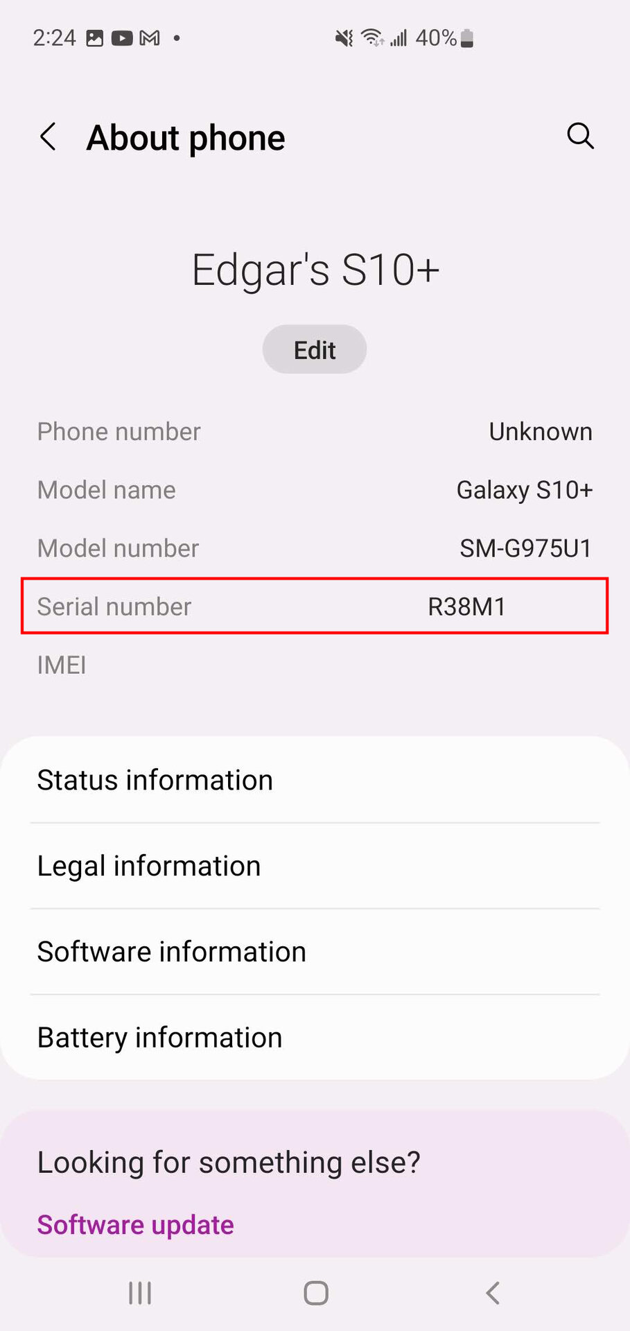 How to find Samsung serial number (2)
