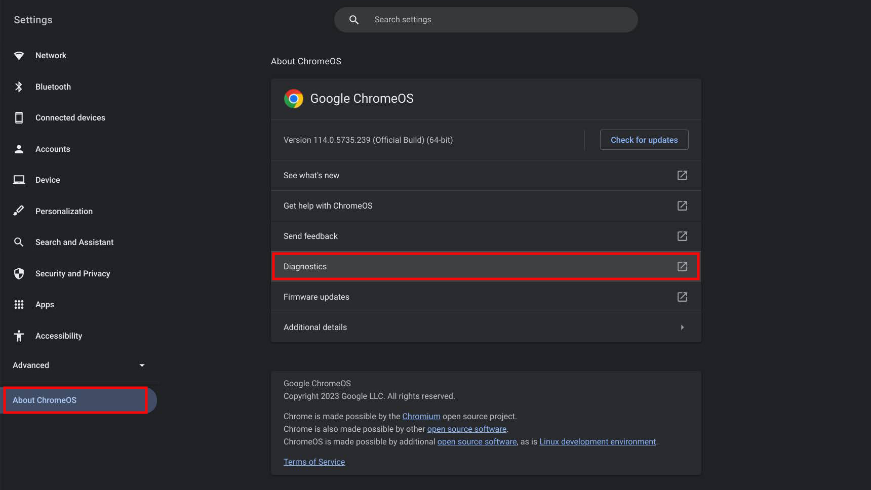 How to run Chrome OS connectivity diagnostics 1