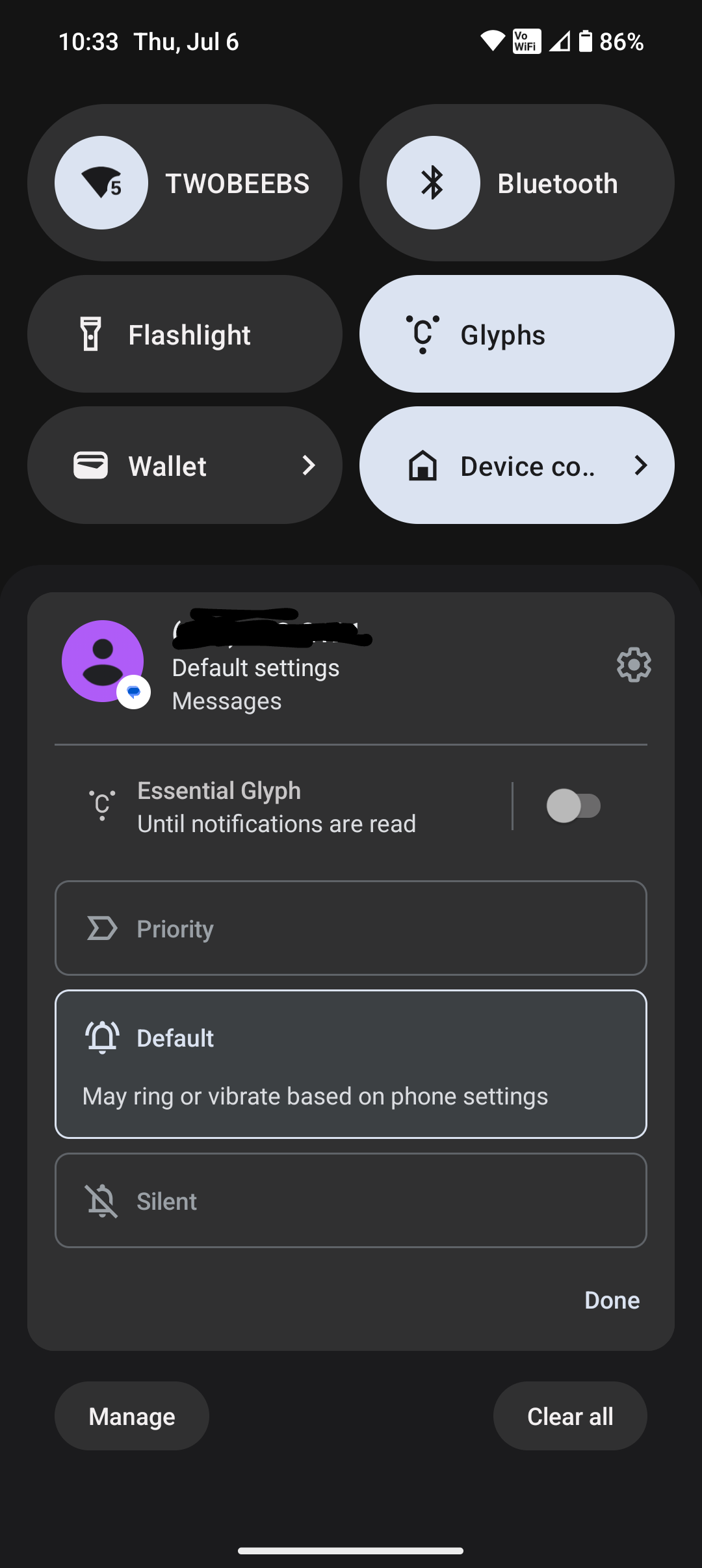 Nothing Phone 2 Essential Glyph Screenshot 2