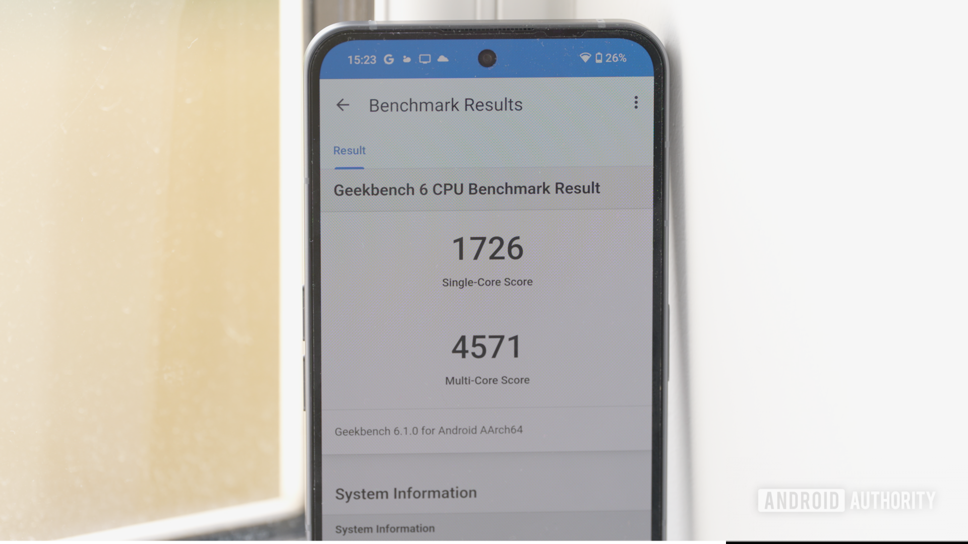 Nothing Phone 2 Geekbench 6 scores