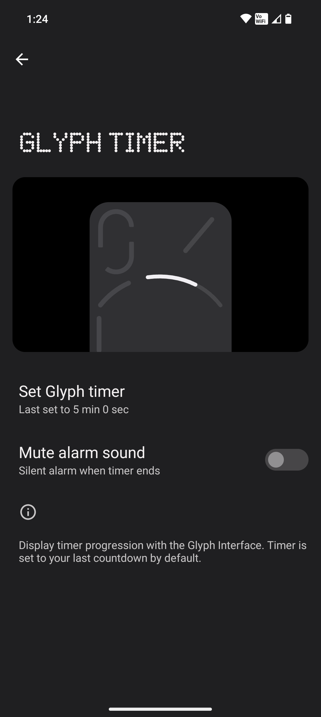 Nothing Phone 2 Glyph Timer Screenshot 1