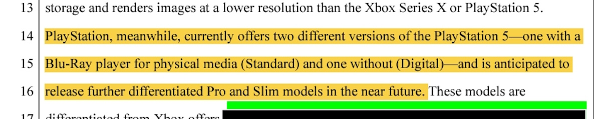 PS5 Pro e PS5 Slim mencionados em MS vs FTC