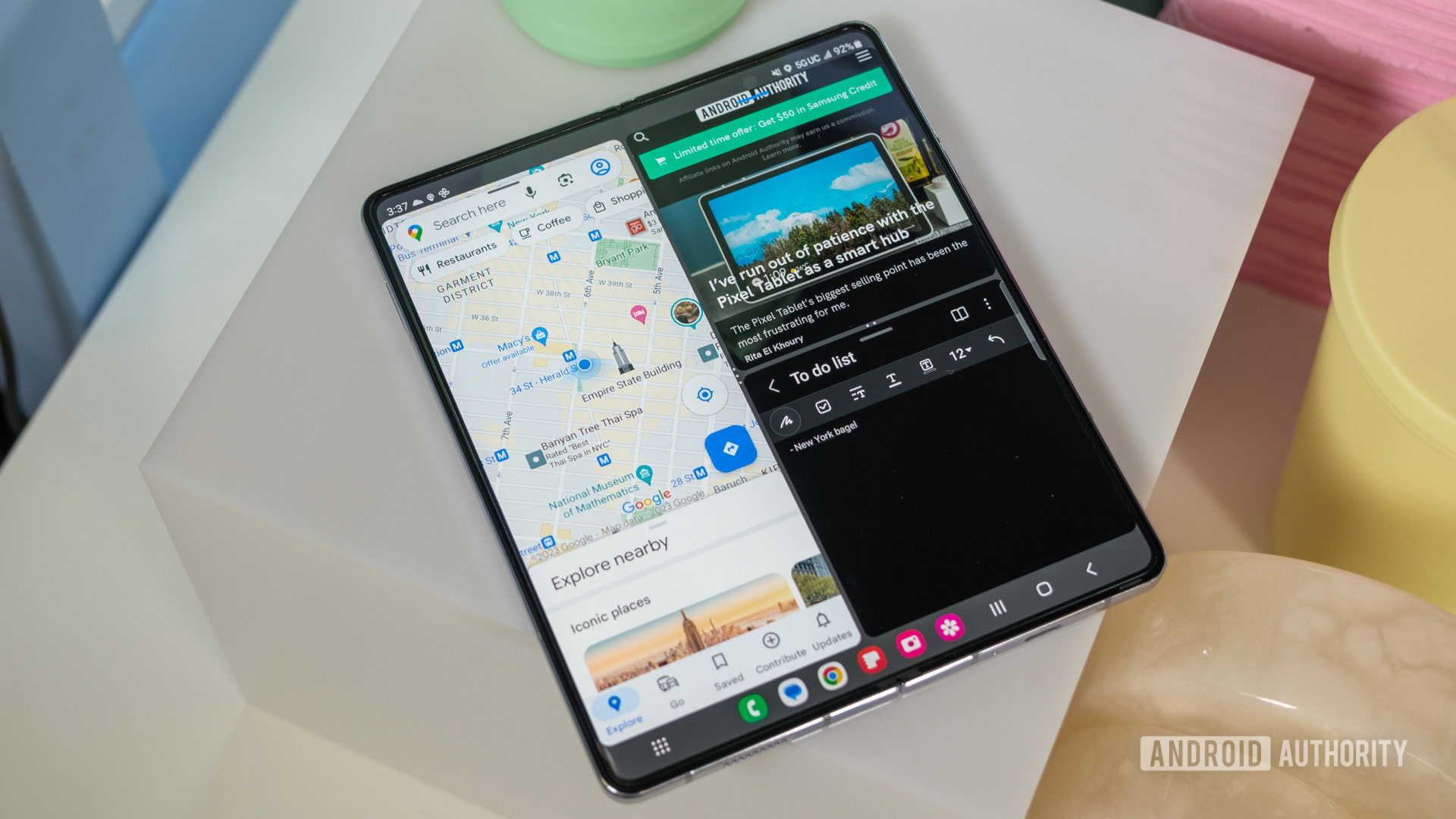 Samsung Galaxy Z Fold 5 multitasking