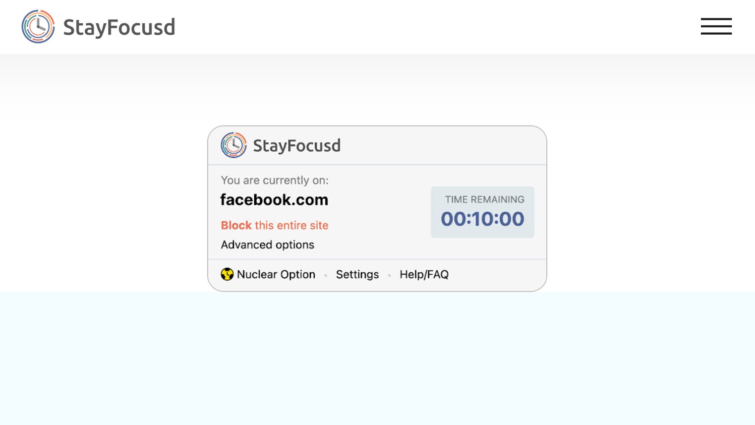 StayFocusd Chrome Extension