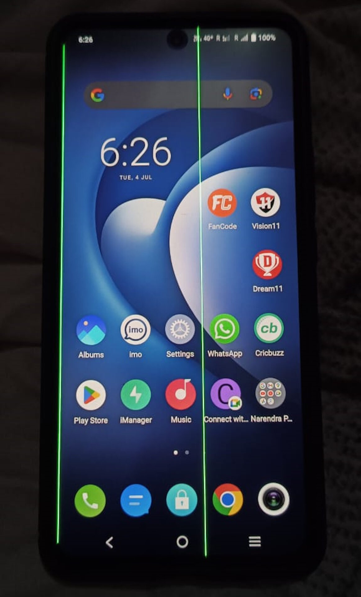 Vivo X60 Green line issue 2