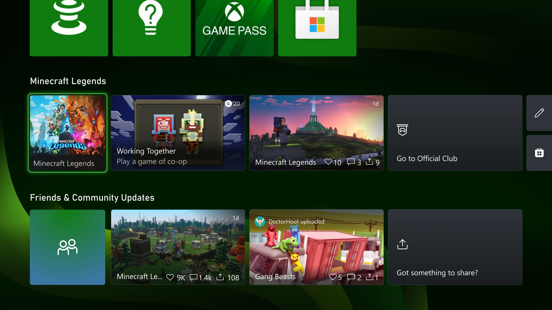 Xbox Friends Community Updates