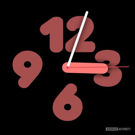 pixel watch 2 watch face analog bold numerals