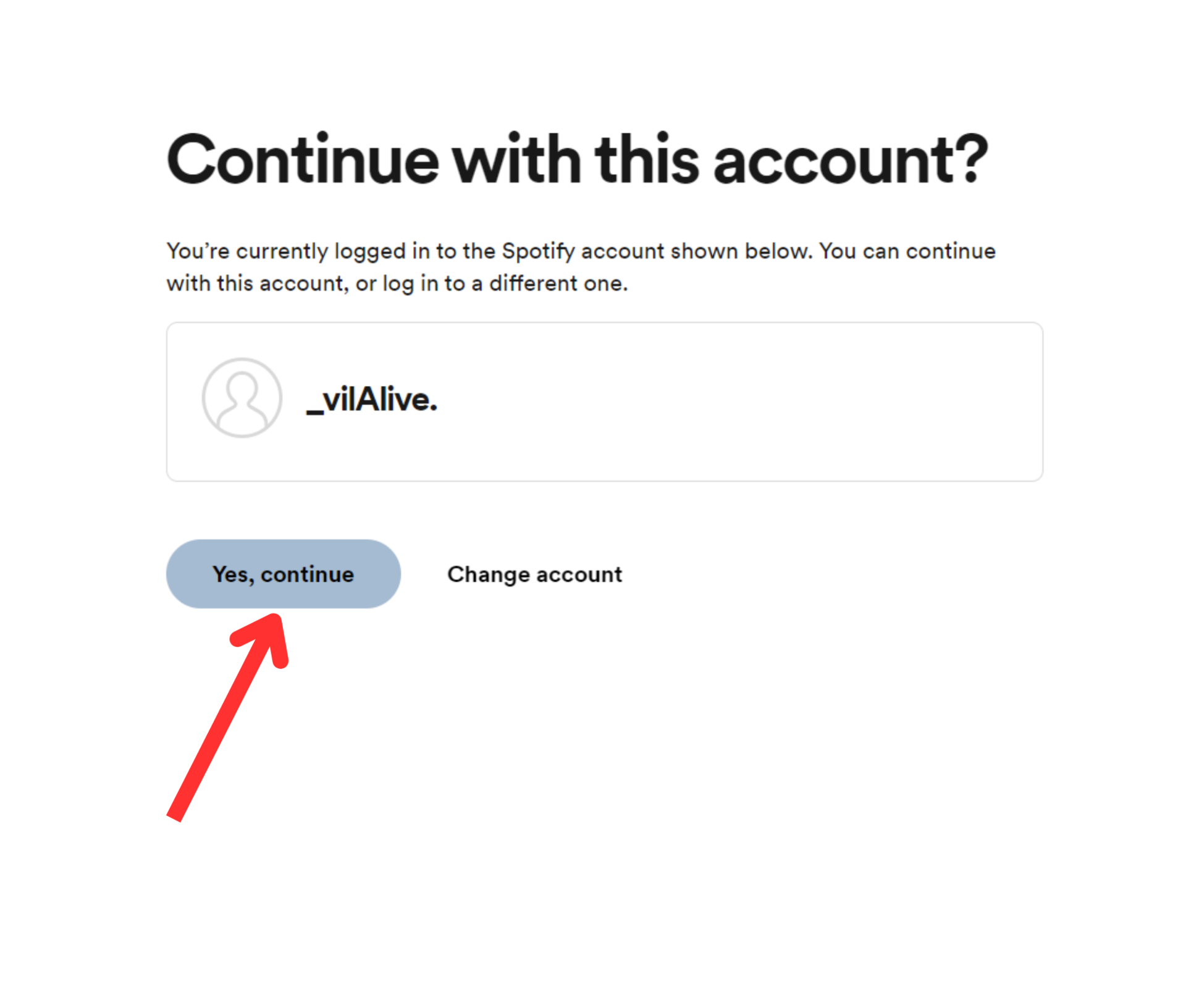 Spotify sign in account page