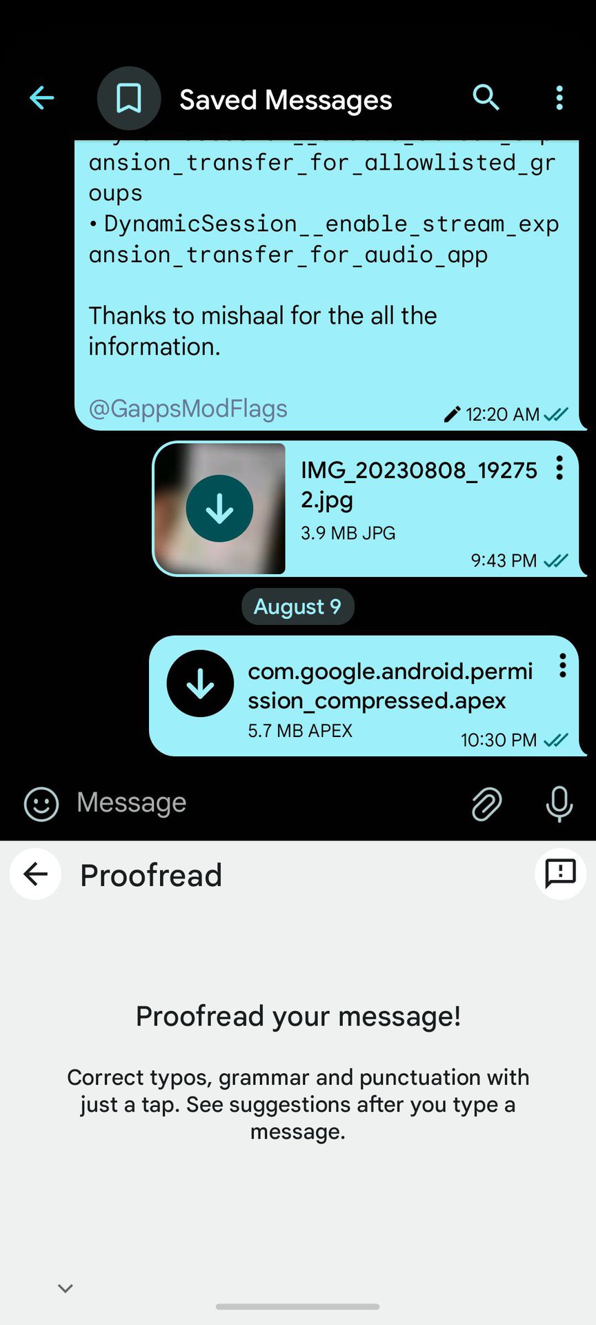 Gboard Proofread with Gboard generative AI 2 1