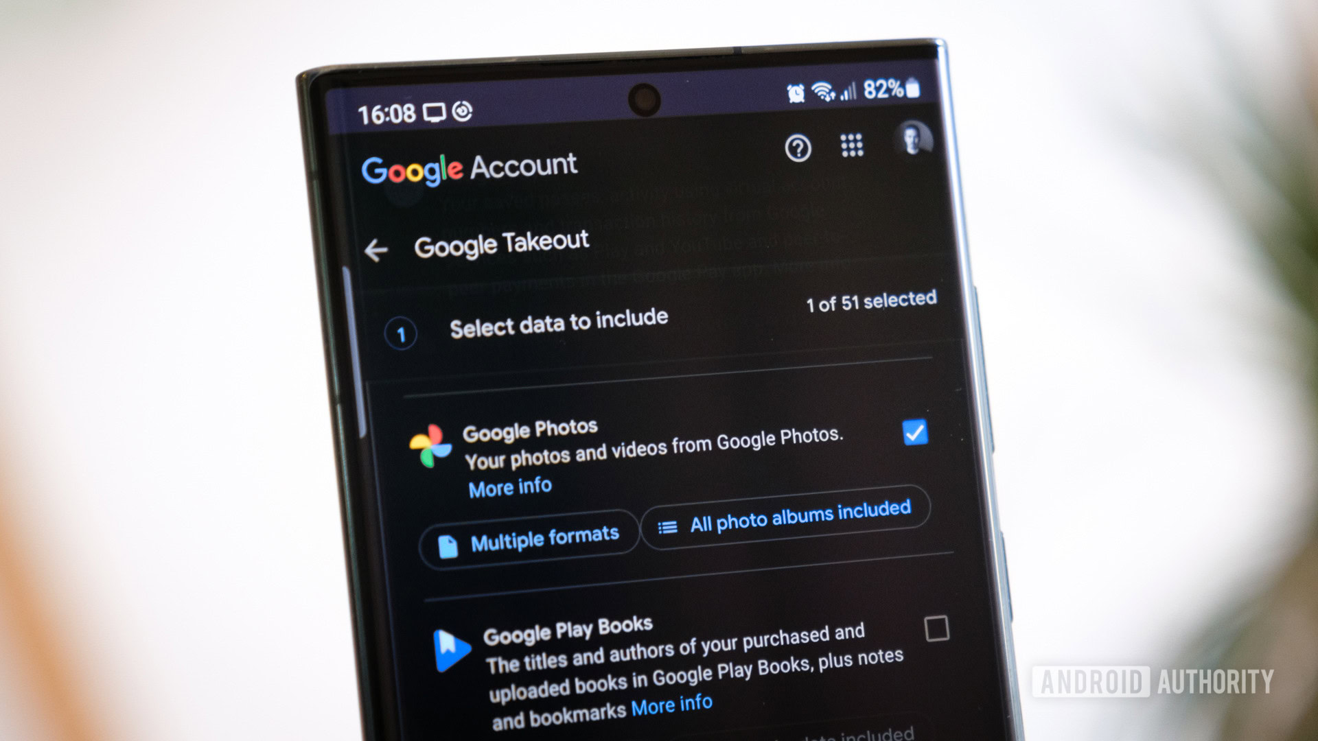 Google Takeout download Google Photos