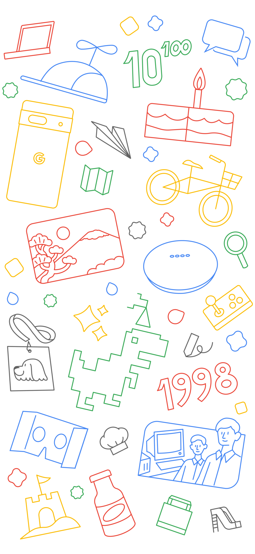 Google Wallpaper 25th Anniversary 1
