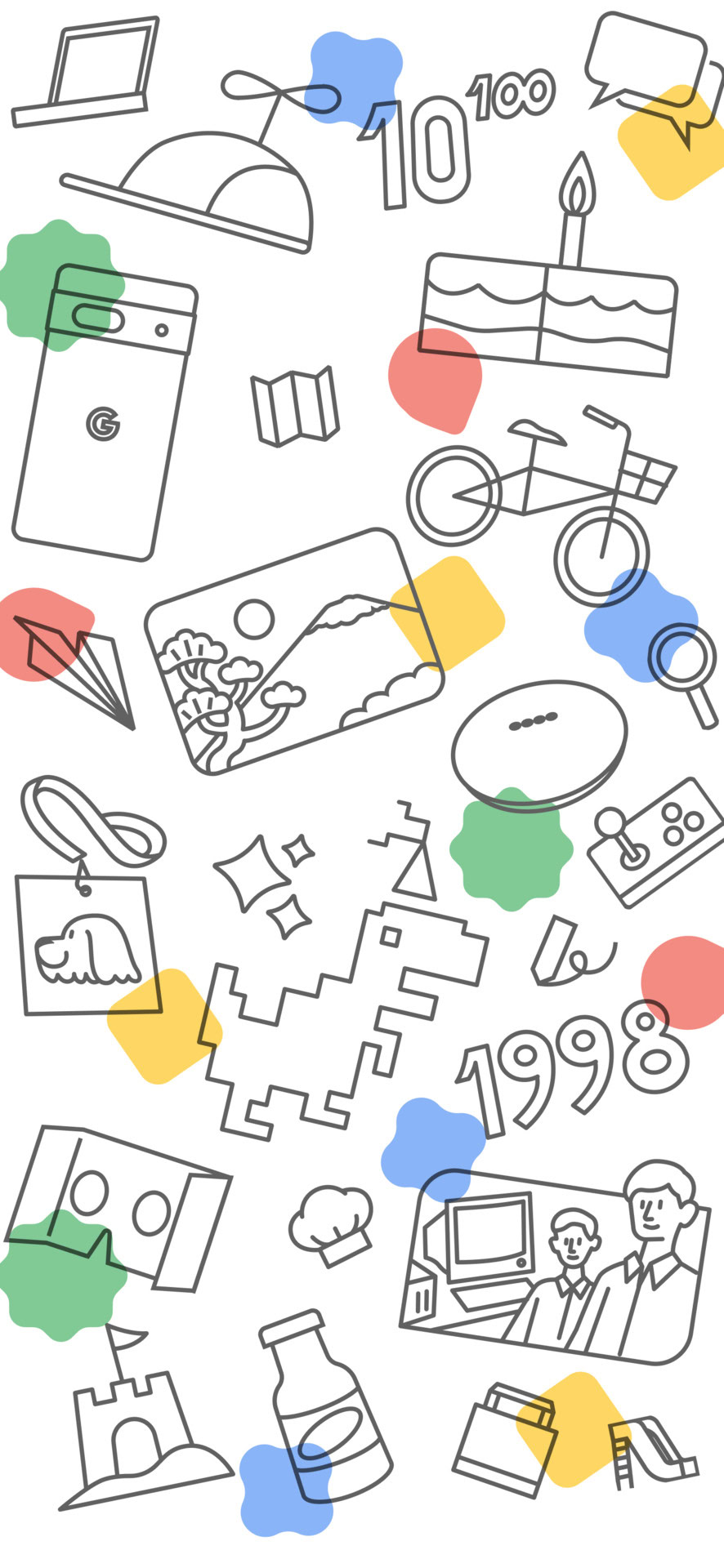 Google Wallpaper 25th Anniversary 2
