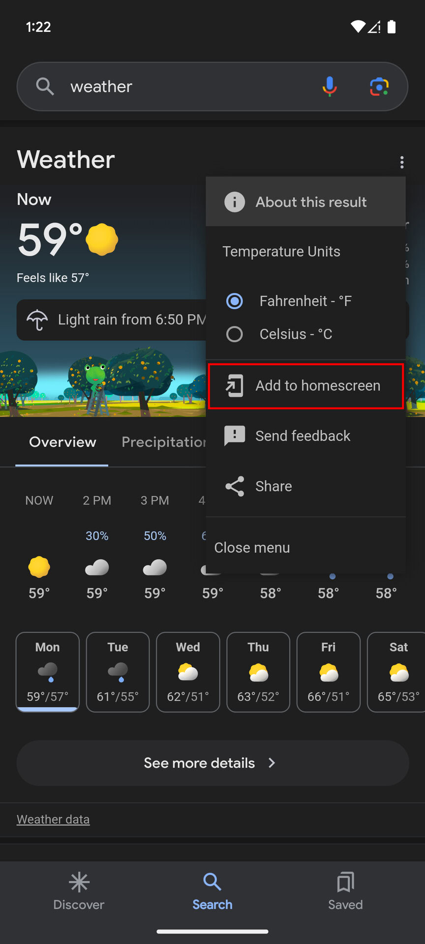 How to add Google Weather to your homescreen (3)