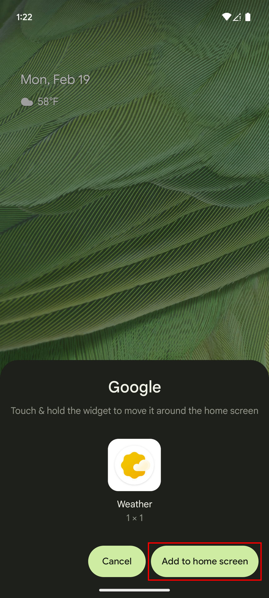 How to add Google Weather to your homescreen (4)