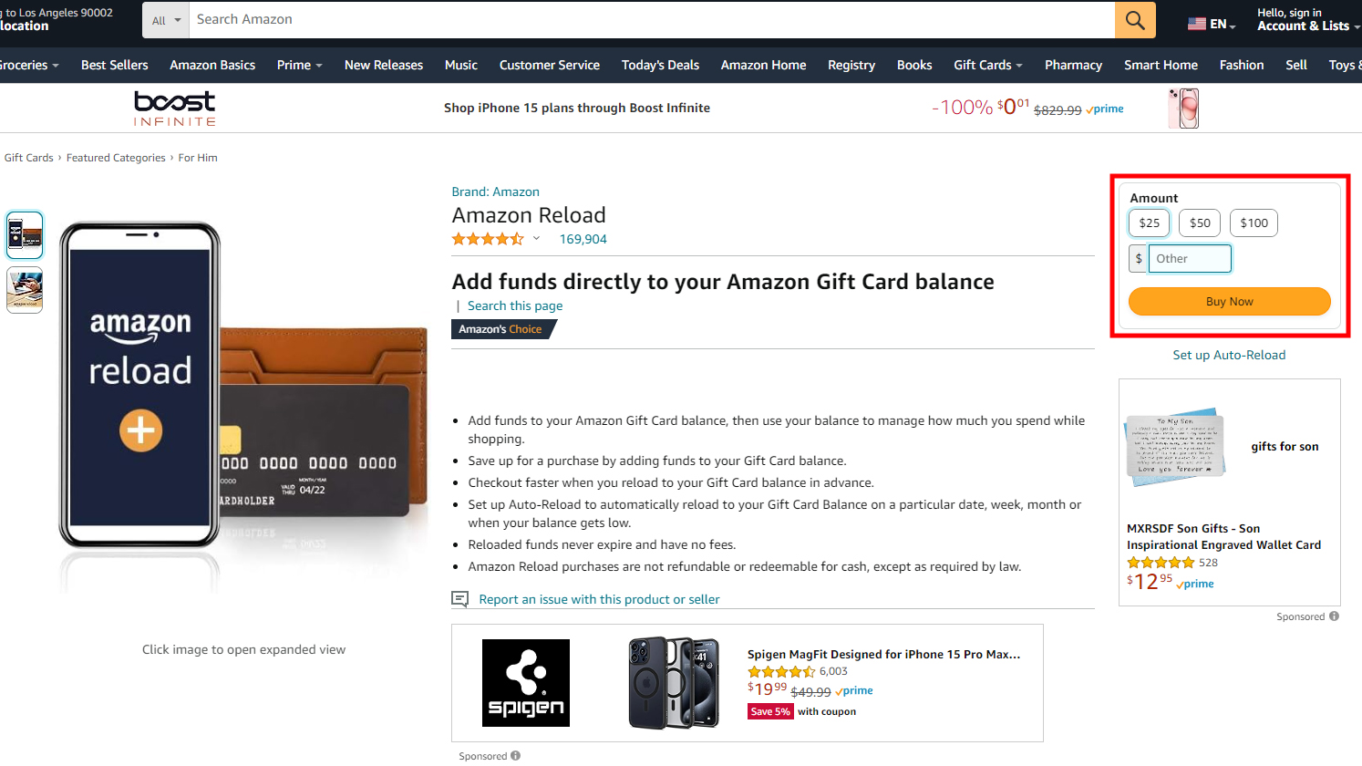 How to add money to your Amazon balance