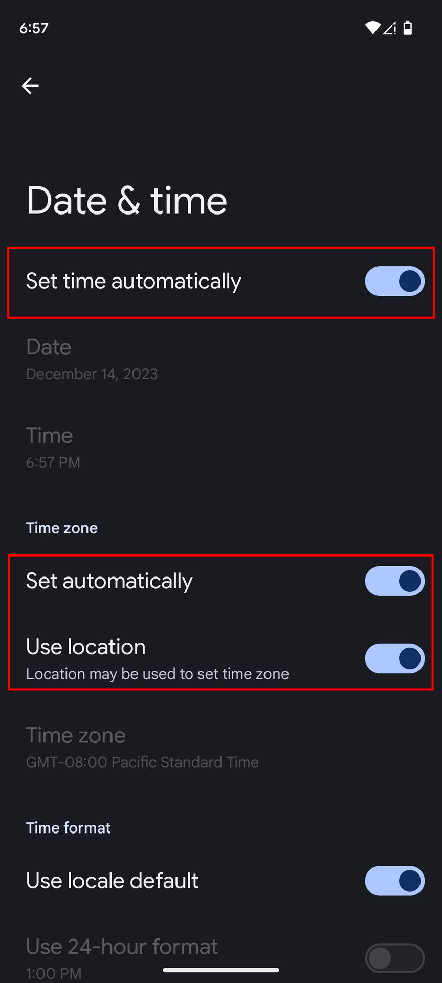 How to change the date and time settings on Android (3)