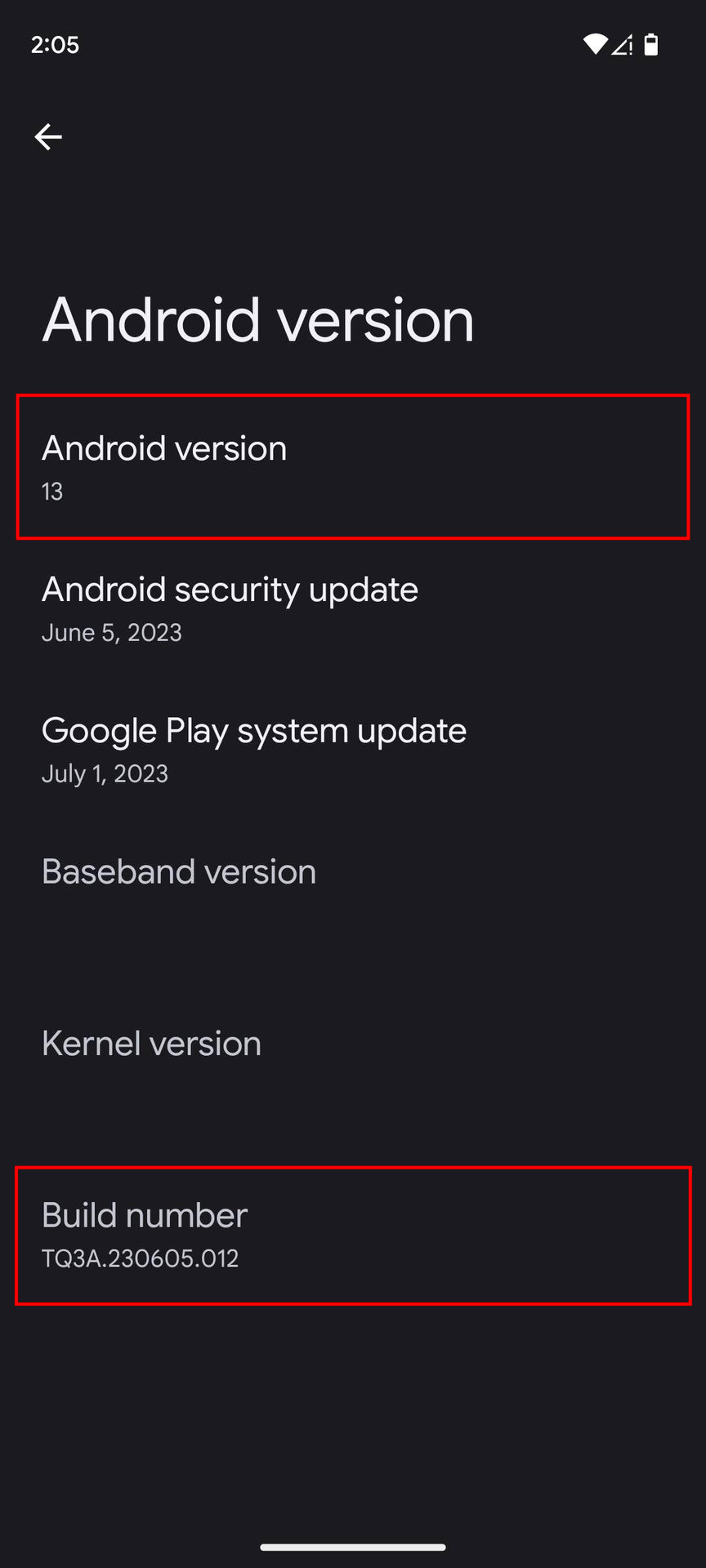 How to check Android version and build number (3)
