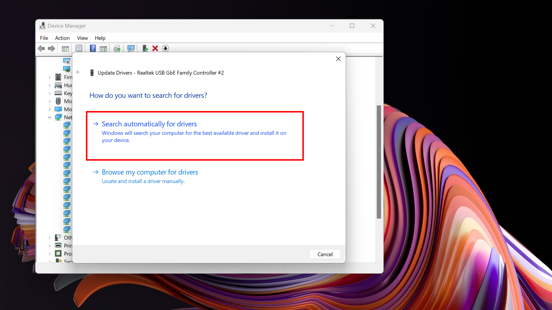 How to update network card drivers on Windows 4