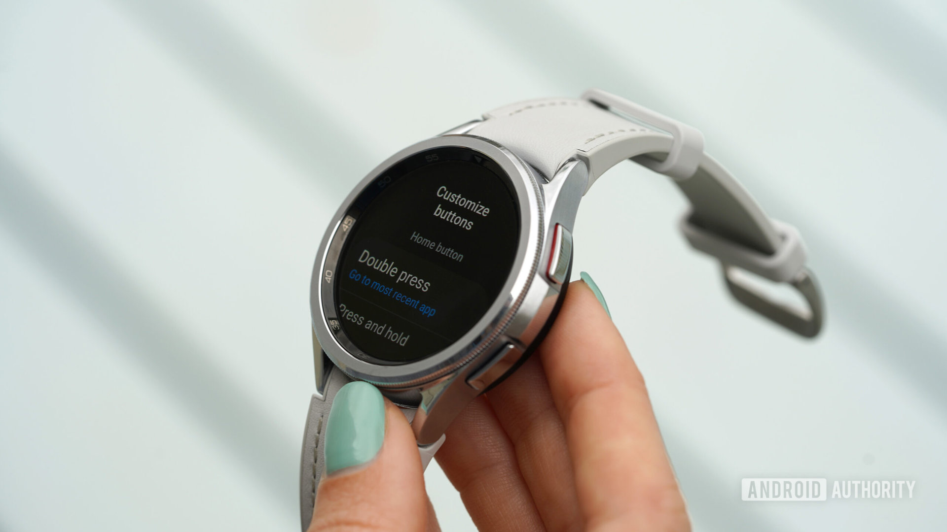 All Samsung smartwatches feature two customizable buttons.
