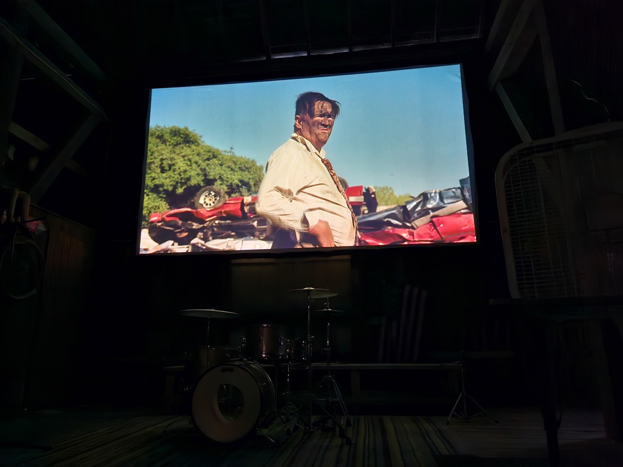 Samsung Galaxy Z Flip 5 low light movie projector Large