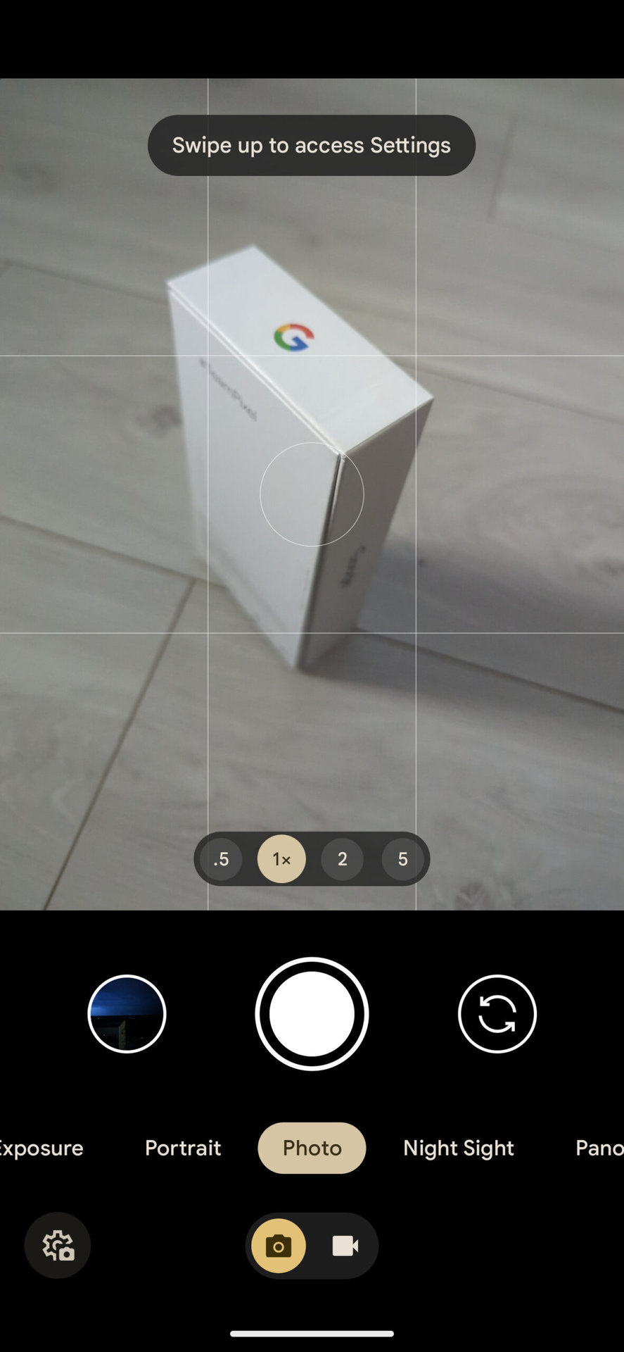 Google Camera 9 Screenshot 3 swipe up