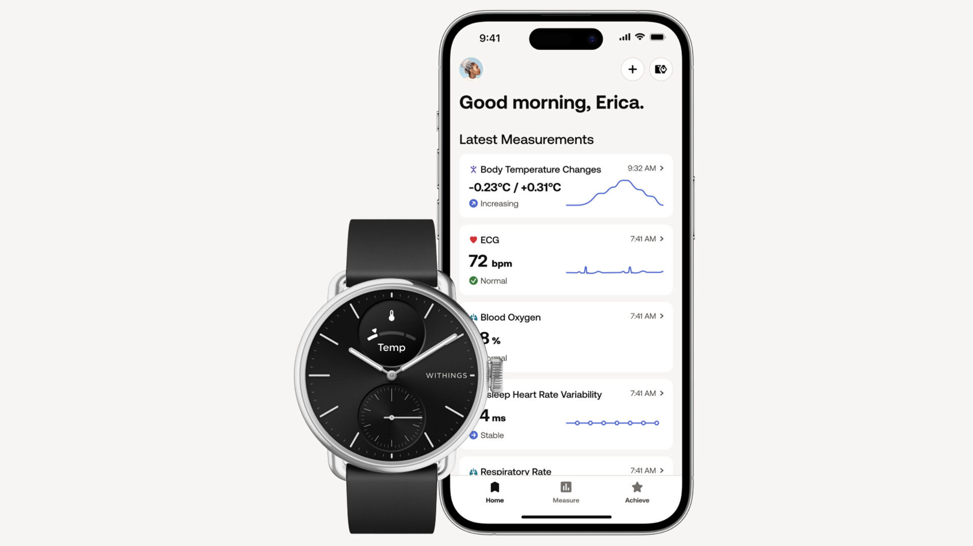 The Withings ScanWatch 2 offers advanced health tracking features including 24/7 temperature tracking. 