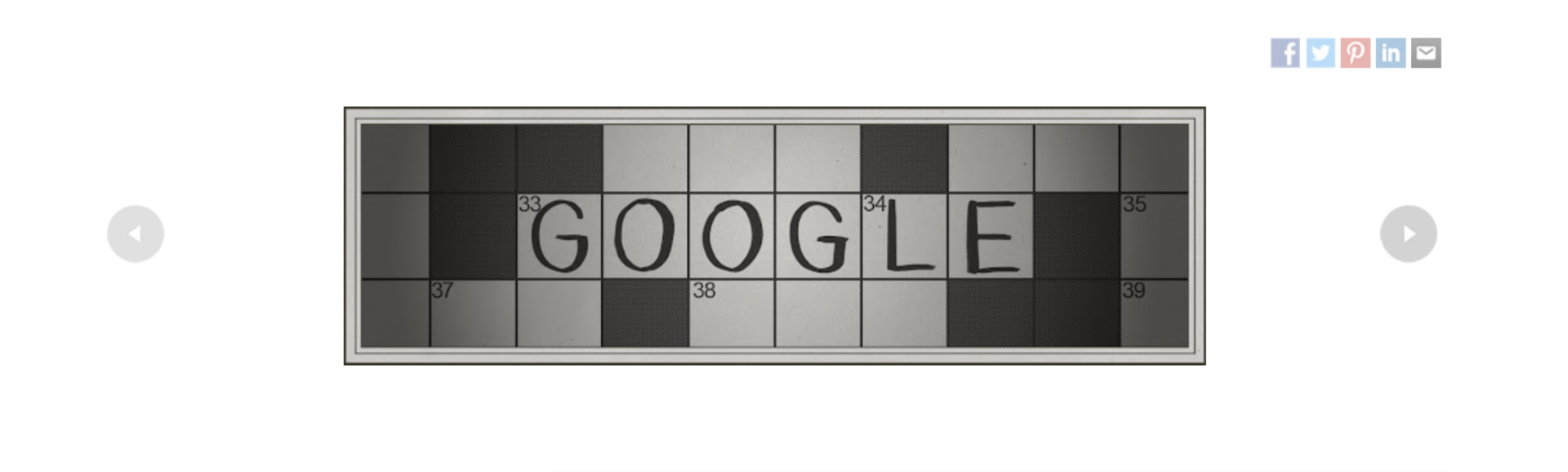 google doodle crossword anniversary