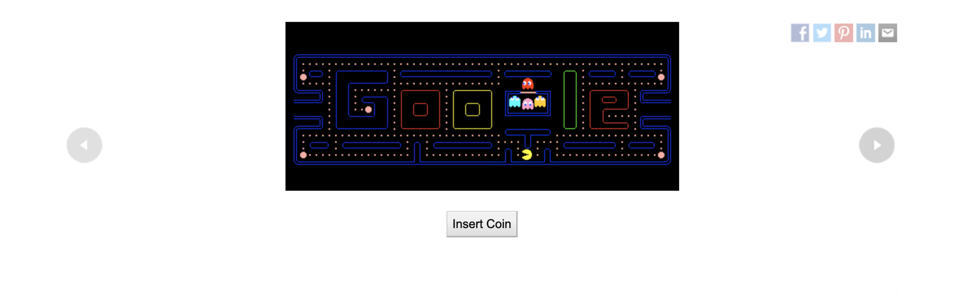 google doodle pac man anniversary