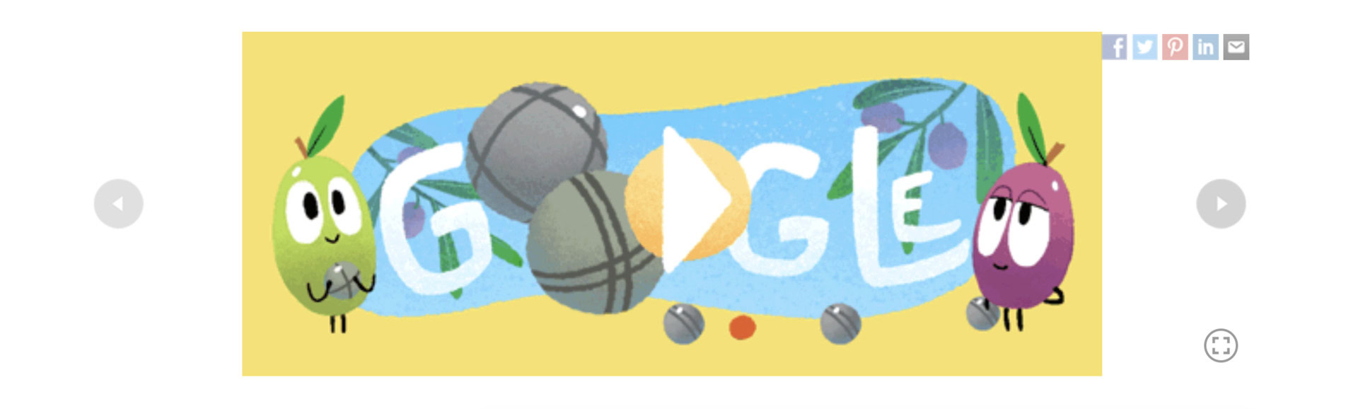 google doodle petanque