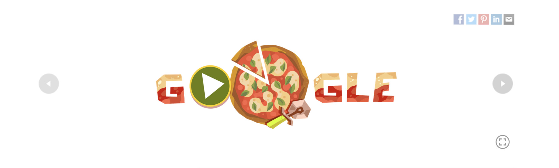 google doodle pizza