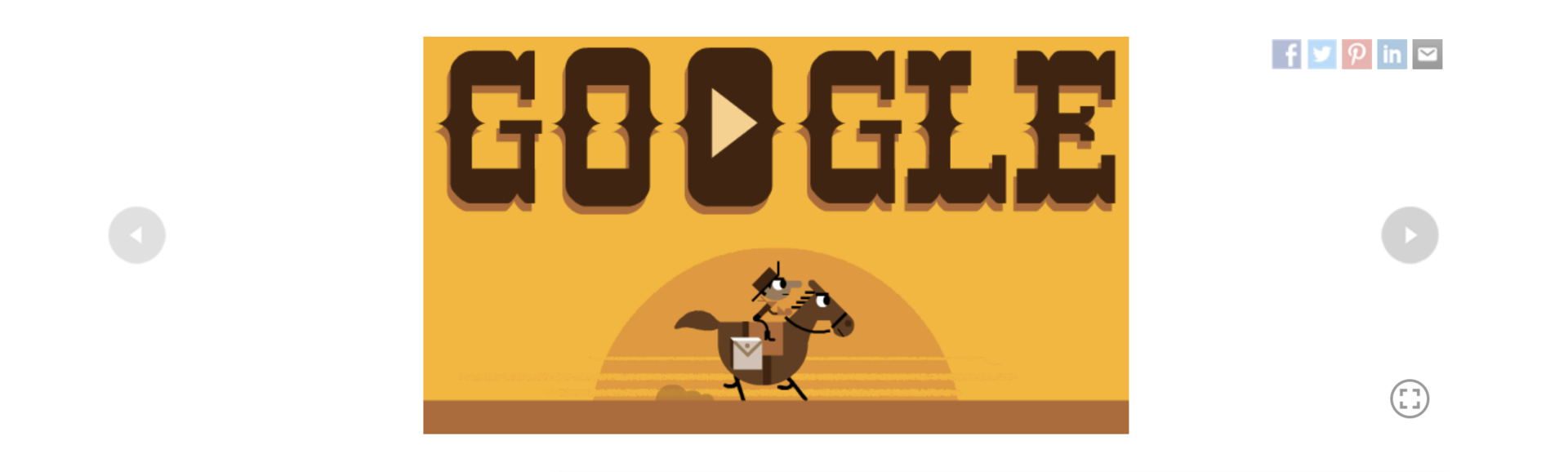google doodle pony express