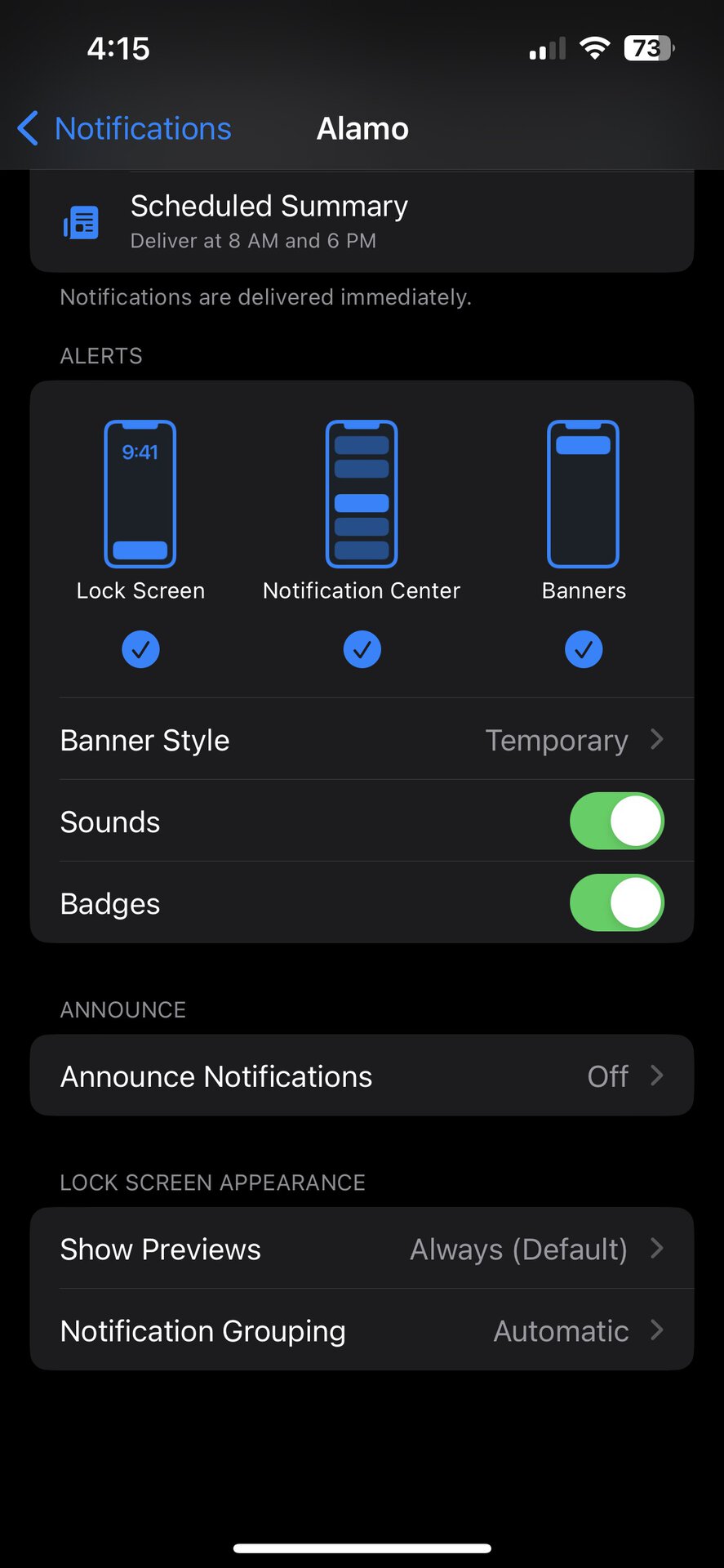 iOS 16 Notification Alerts