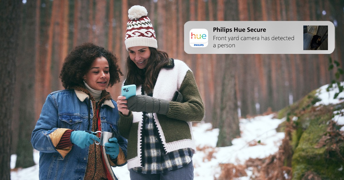 philips hue secure camera notification
