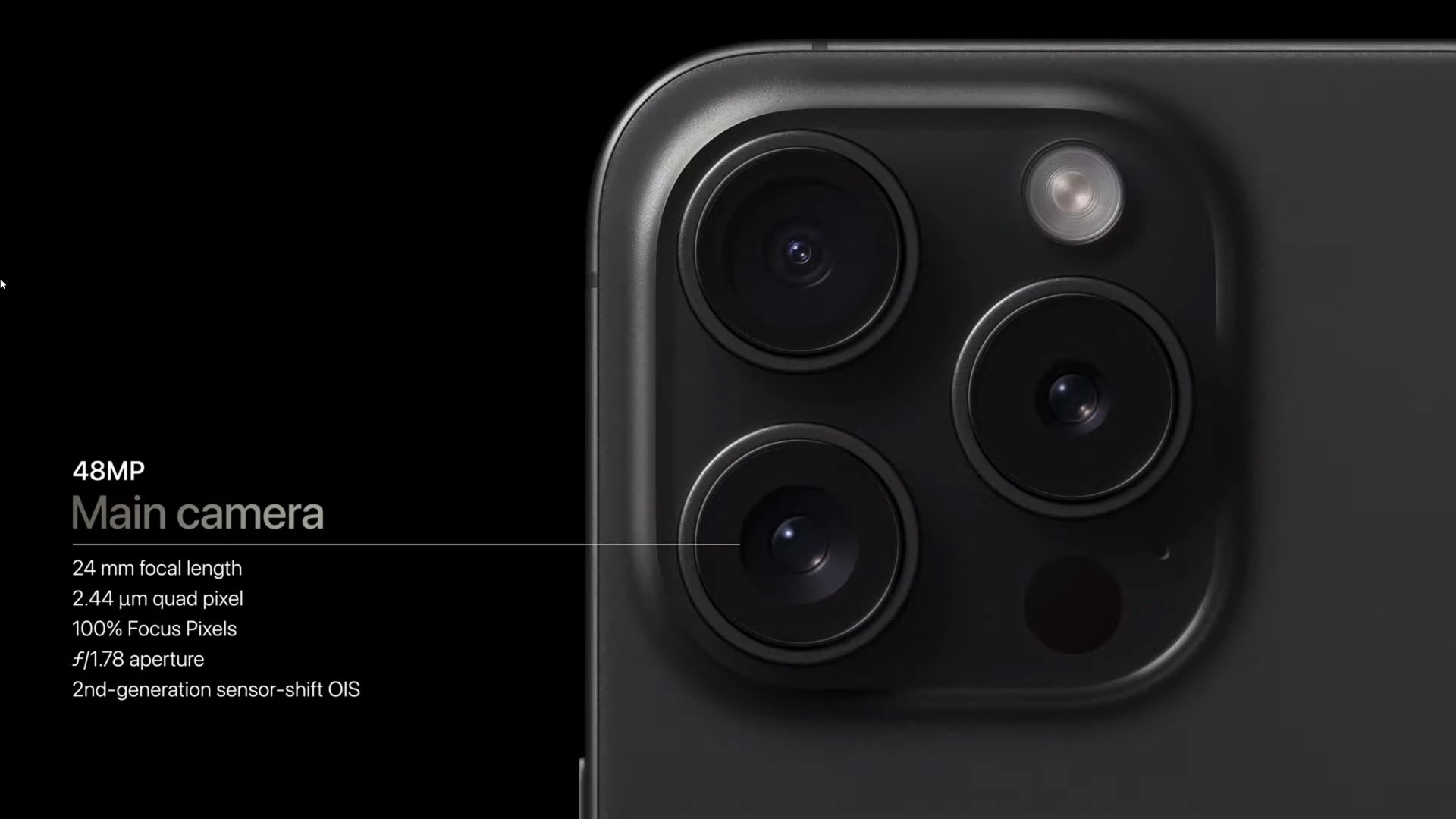 Apple Event 2023 iPhone 15 Pro main camera