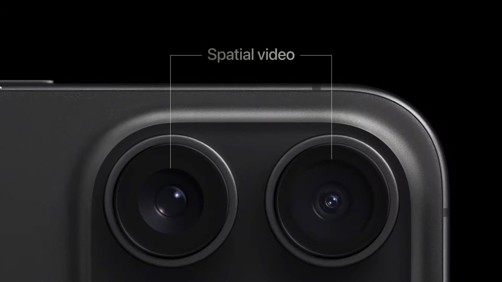 Vídeo espacial do Apple Event 2023 iPhone 15 Pro