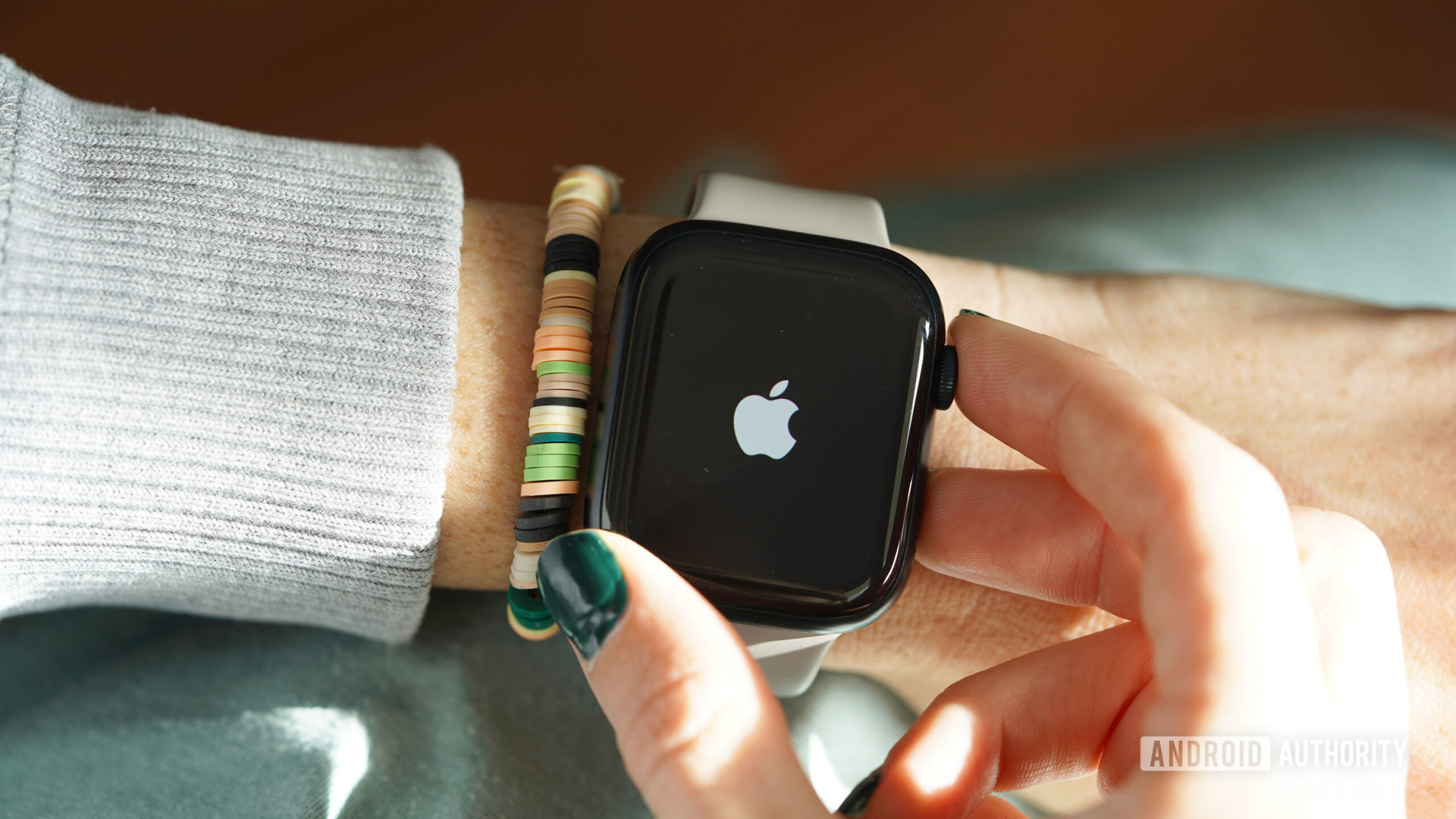 A user force restarts their Apple Watch Series 8.