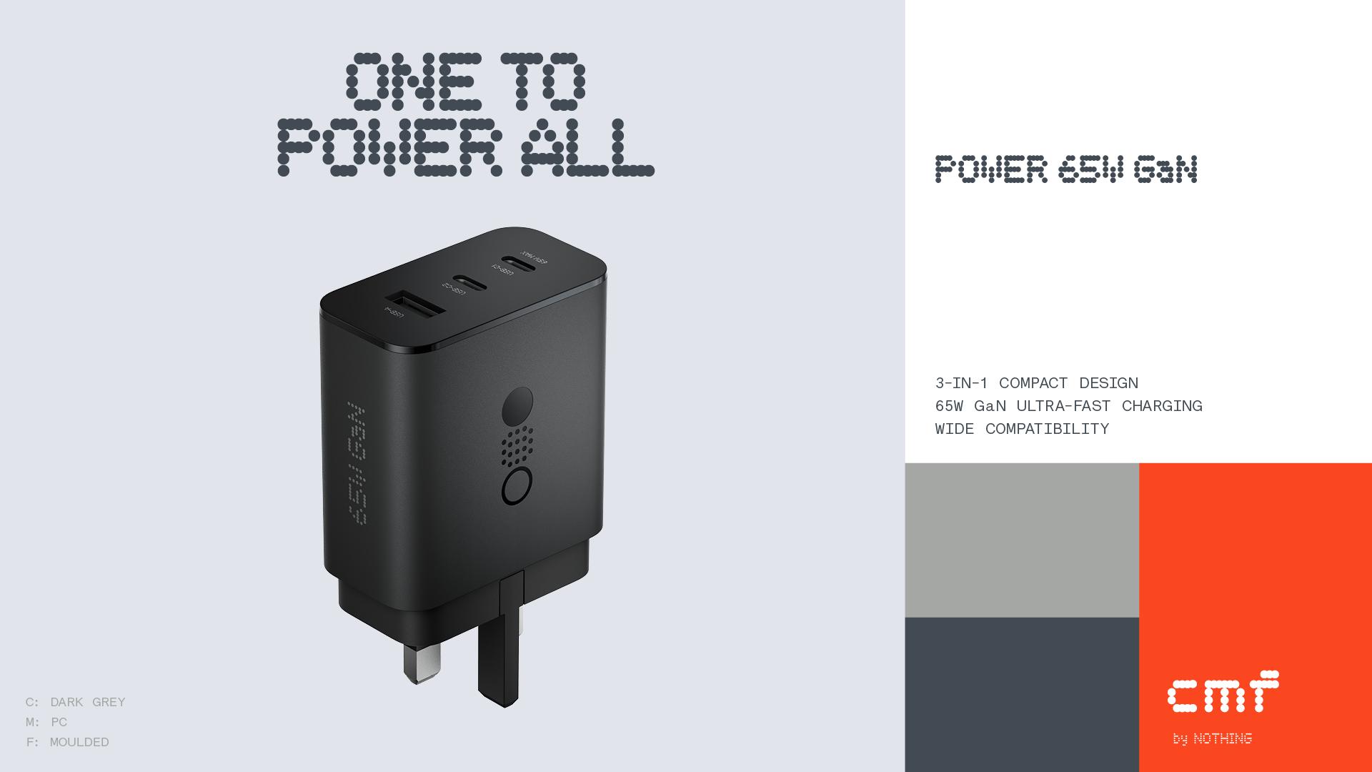 CMF بواسطة Nothing Power 65W GaN