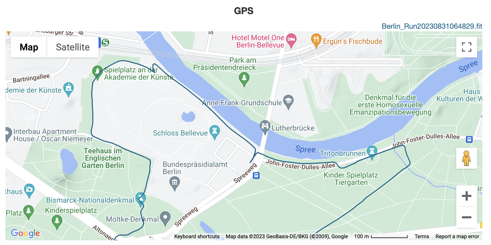 Coros Pace 3 GPS data