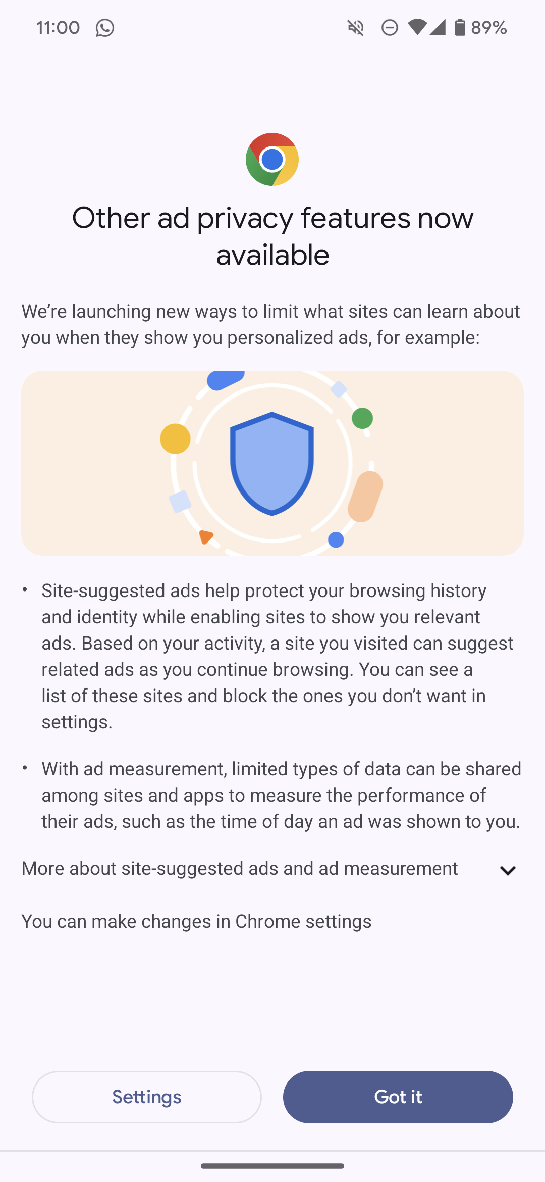 Google Chrome mobile Privacy Sandbox 3