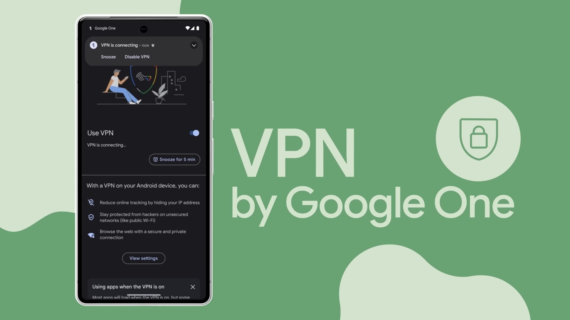 Google Pixel Feature Drop VPN by Google One