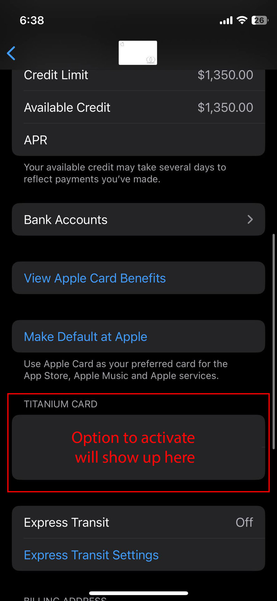 How to activate your Apple Titanium Card when you don't have the packaging (4)